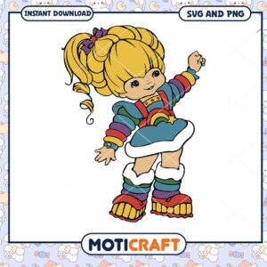 Cute Retro Doll Illustration for Download