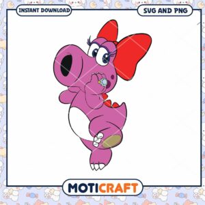 Cute Purple Dinosaur with Bow PNG Download Cute Purple Dinosaur with Bow PNG Download