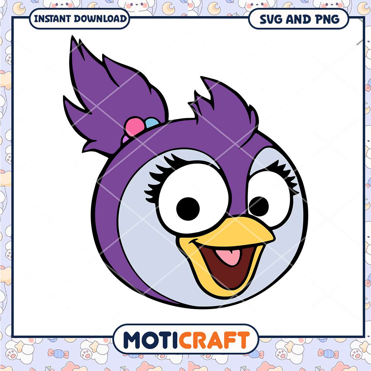 Cute purple bird illustration, perfect for crafting projects online Cute purple bird illustration, perfect for crafting projects online