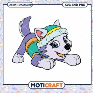 Cute Puppy SVG PNG Instant Download