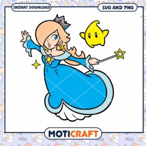 Cute Princess Character Design, Ideal for Crafts and Projects