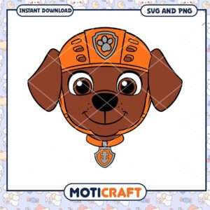 Cute puppy character design for kids, digital download SVG PNG
