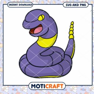 Cute Pokemon Ekans SVG PNG Instant Download