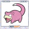 Cute pink slowpoke illustration, perfect for digital downloads 1 Cute pink slowpoke illustration, perfect for digital downloads