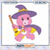 Cute Pink Bear Witch Design, Instant Download SVG and PNG Files 1 Cute Pink Bear Witch Design, Instant Download SVG and PNG Files
