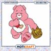 Cute pink bear holding heart design, perfect for crafts and gifts 2 Cute pink bear holding heart design, perfect for crafts and gifts