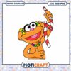 Cute orange cartoon character holding candy cane, great for crafts 2 Cute orange cartoon character holding candy cane, great for crafts