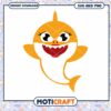 Cute Orange Shark Character PNG, perfect for children's crafts 1 Cute Orange Shark Character PNG, perfect for children's crafts