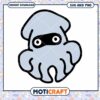 Cute Ninja Squid SVG, PNG Instant Download 2 Cute Ninja Squid SVG, PNG Instant Download