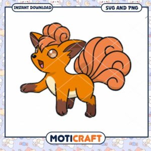 Cute Ninetales SVG PNG Instant Download