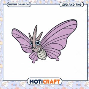 Cute Moth Pokemon SVG PNG