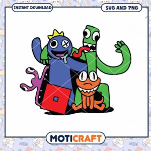Cute Monster Squad SVG PNG Download