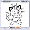 Cute Meowth Coloring Page for Kids, Download PNG and SVG Files 2 Cute Meowth Coloring Page for Kids, Download PNG and SVG Files