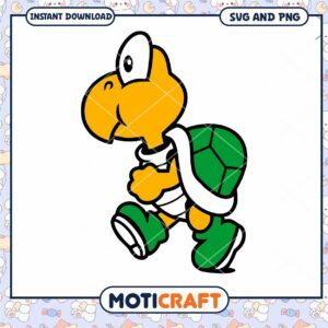 Cute Koopa Troopa SVG PNG
