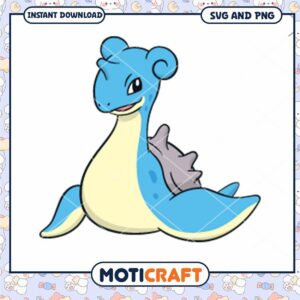 Cute Lapras SVG and PNG, perfect for crafting and design projects