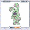 Cute green polka dot bunny character illustration, instant download SVG PNG