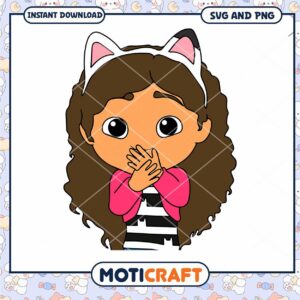 Cute Girl SVG, PNG Instant Download
