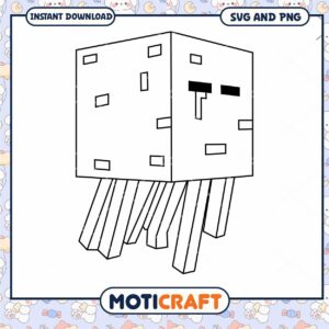 Cute Ghostly Character Illustration, Perfect for Craft Projects