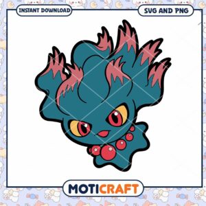 Cute ghost character illustration for instant download, available in PNG format