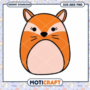 Cute Fox SVG, Instant Download, PNG