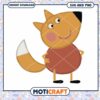 Cute fox character design for instant download, SVG and PNG files