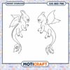 Cute Dragon SVG, PNG Instant Download