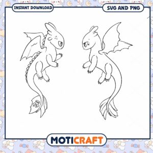 Cute Dragon SVG, PNG Instant Download