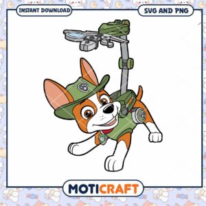 Cute Dog Character Illustration, Perfect for Scrapbooking Projects