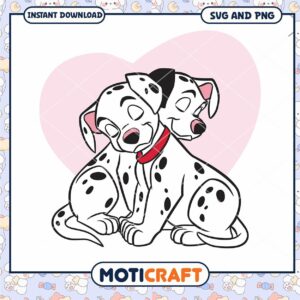Cute Dalmatian Puppies Graphic, Perfect for DIY Projects and Crafts
