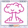 Cute Cloud Bomb SVG Instant Download