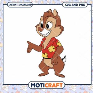 Cute chipmunk character design, download SVG and PNG files