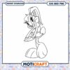 Cute character coloring page for kids, available as SVG and PNG