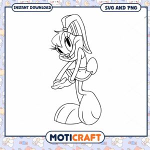 Cute character coloring page for kids, available as SVG and PNG