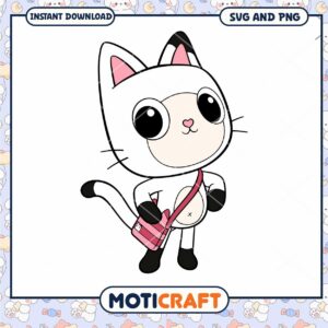Cute Cat Character Illustration, Perfect for Fun DIY Projects
