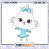 Cute Cat Character Design, Perfect for Crafts and Projects