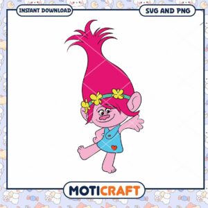 Cute cartoon troll character design, available as SVG and PNG files