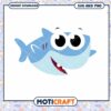 Cute cartoon shark illustration for kids designs, perfect for crafts 2 Cute cartoon shark illustration for kids designs, perfect for crafts