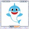 Cute cartoon shark illustration, ideal for children’s designs