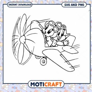 Cute Cartoon Pilots SVG PNG