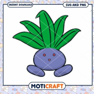 Cute Cartoon Plant Graphic, Instant Download SVG and PNG Files