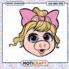 Cute cartoon pig girl illustration, perfect for crafting projects 1 Cute cartoon pig girl illustration, perfect for crafting projects