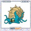 Cute cartoon octopus clipart for crafts, instant download SVG PNG