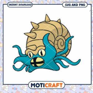 Cute cartoon octopus clipart for crafts, instant download SVG PNG