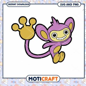 Cute cartoon monkey character design, perfect for stickers and crafts