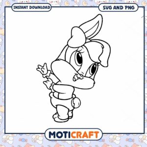 Cute Cartoon Duck Coloring Page, Digital Download SVG PNG Files