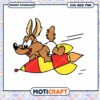 Cute cartoon dog on rocket, perfect for fun designs and crafts 1 Cute cartoon dog on rocket, perfect for fun designs and crafts