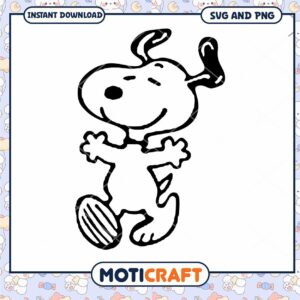 Cute cartoon dog design, perfect for crafts and projects