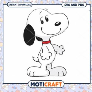 Cute cartoon dog character, available for instant download PNG