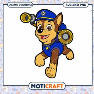Cute cartoon dog character for download, perfect for kids crafts