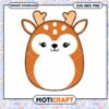 Cute cartoon deer design for crafts, available in SVG and PNG